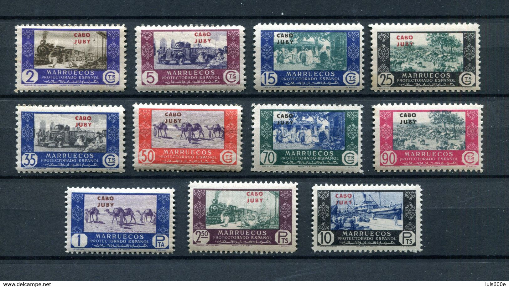 1948.CABO JUBY.EDIFIL 162/72**.NUEVOS SIN FIJASELLOS(MNH) - Cabo Juby