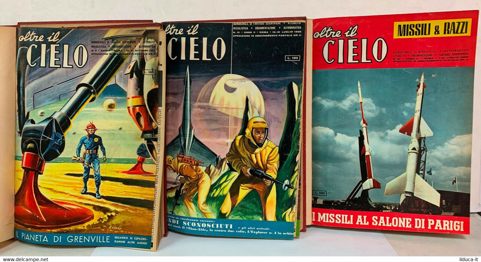 93426 Rivista Astronomica Vintage - Lotto 59 Numeri Rilegati - OLTRE IL CIELO - Textos Científicos