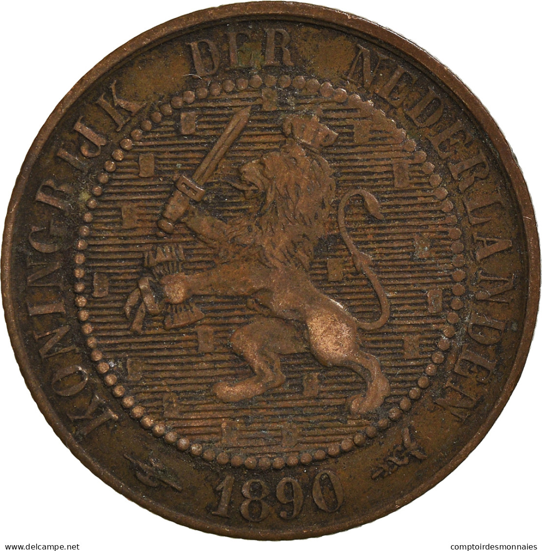 Monnaie, Pays-Bas, 2-1/2 Cent, 1890 - 2.5 Cent