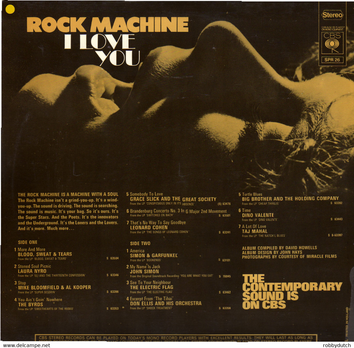 * LP *  ROCK MACHINE I LOVE YOU - SIMON & GARFUNKEL / LEONARD COHEN / BYRDS / ELECTRIC FLAG A.o. - Hit-Compilations