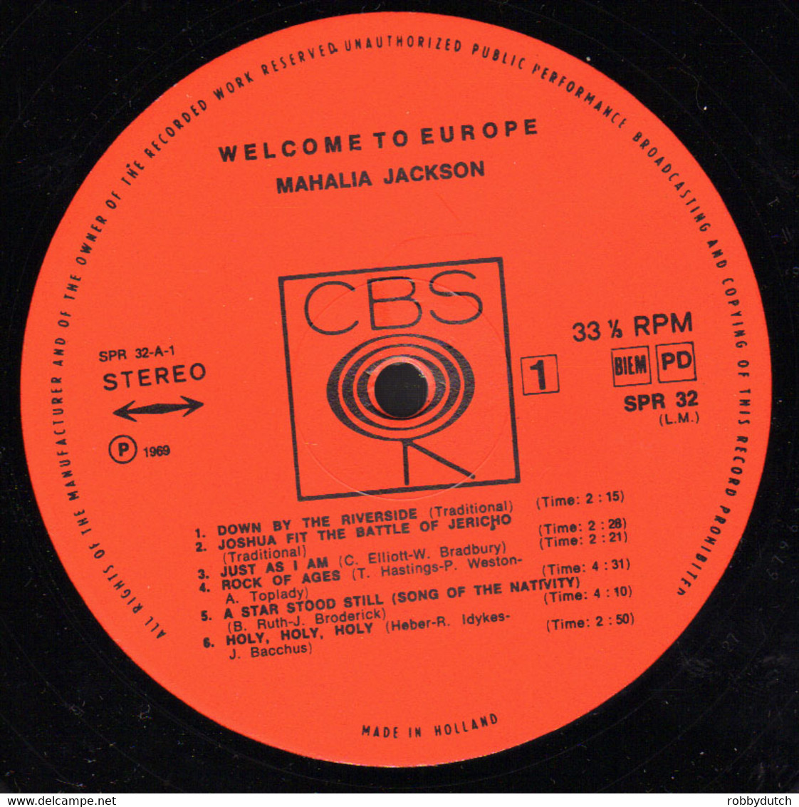 * LP *  MAHALIA JACKSON - WELCOME TO EUROPE - Gospel & Religiöser Gesang