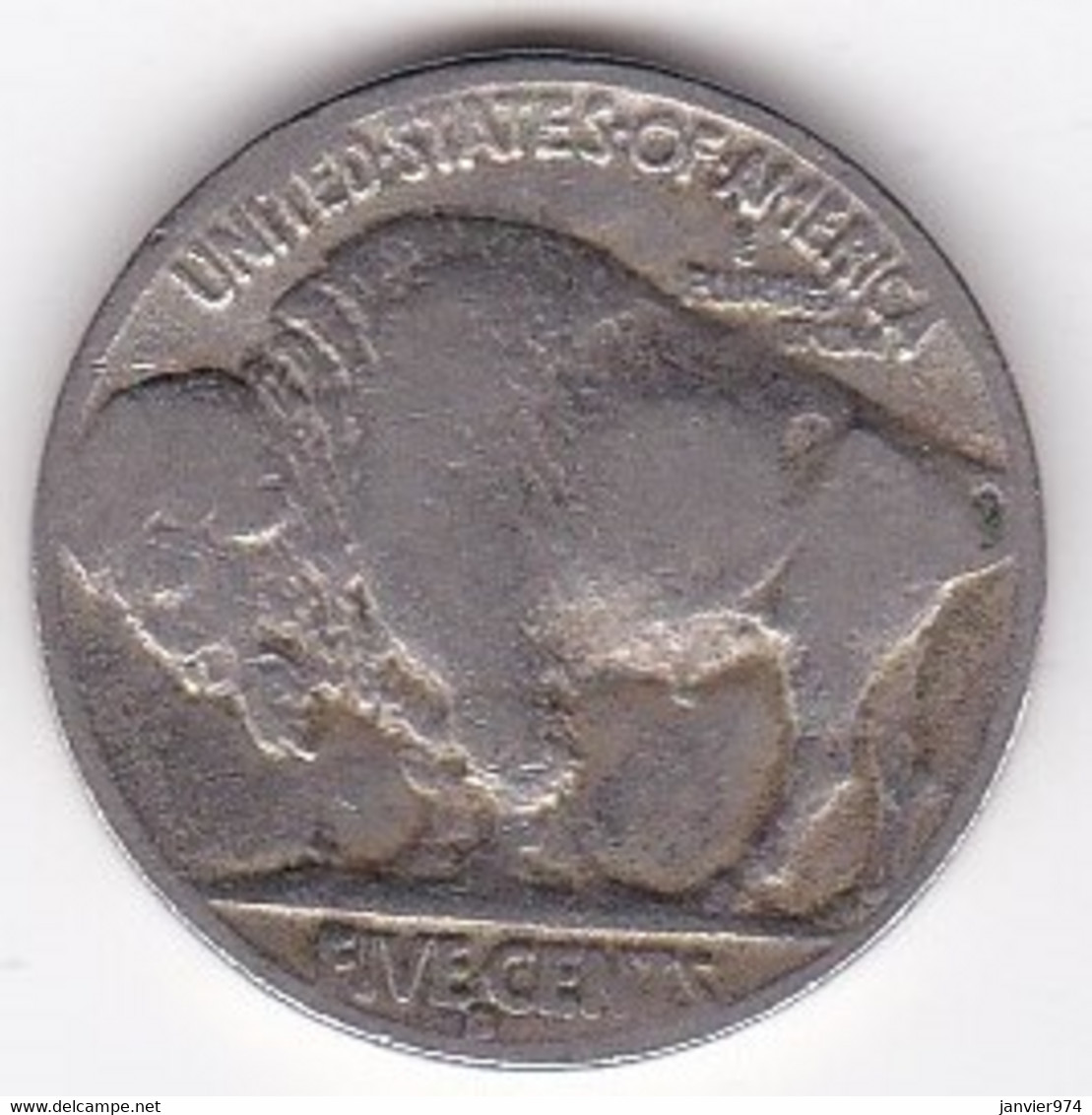 Etats Unis, Five Cents 1937 D Denver , Buffalo - 1913-1938: Buffalo