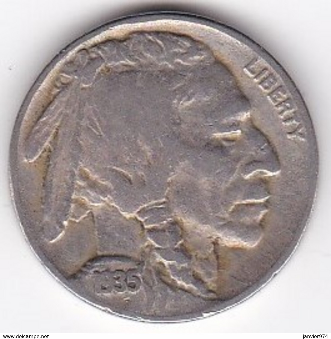 Etats Unis, Five Cents 1935 , Buffalo - 1913-1938: Buffalo