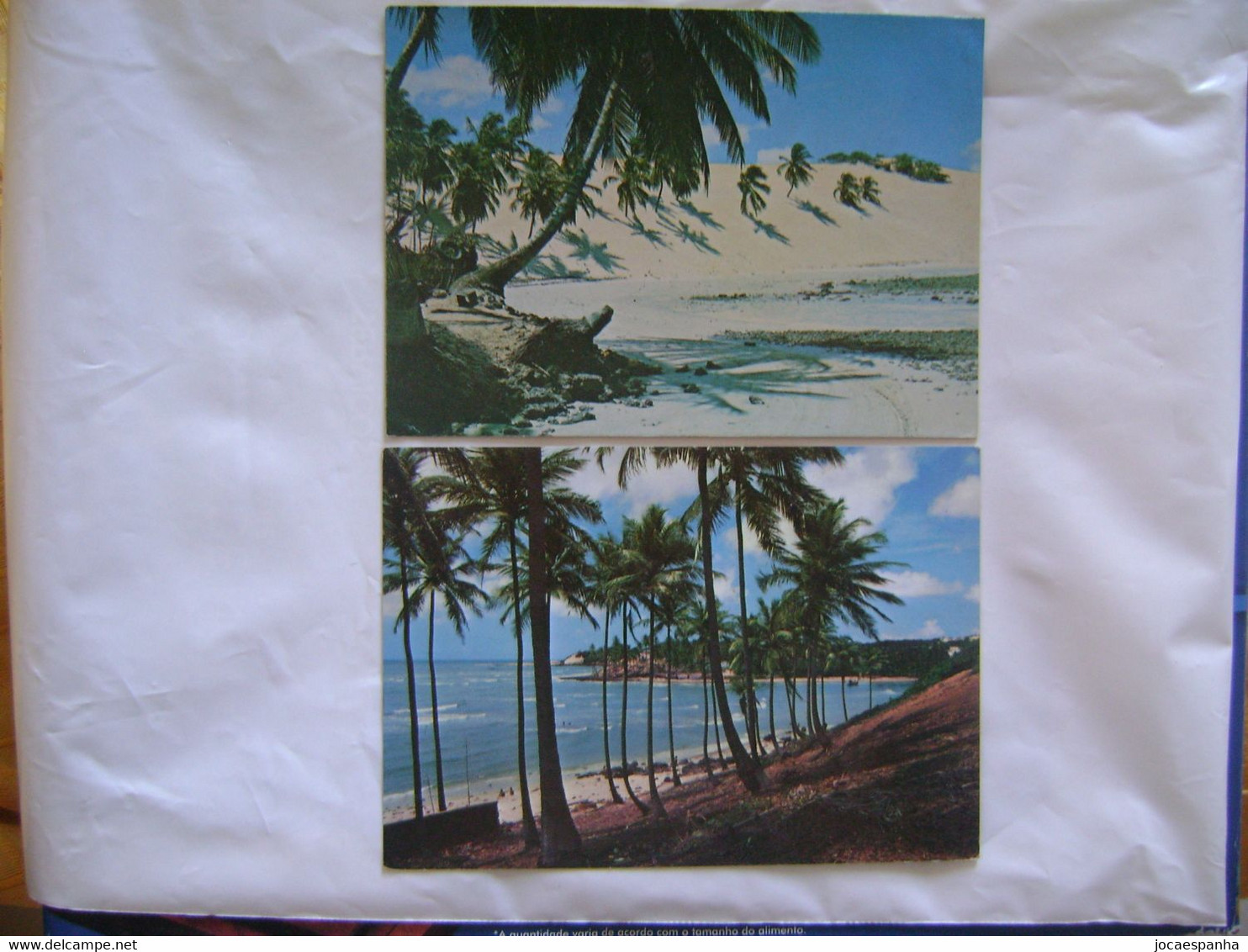 BRAZIL / BRASIL - 2 POST CARDS PRAIA DE GENIPABU AND PIRANGI IN NATAL / RN IN 198? IN THE STATE - Natal