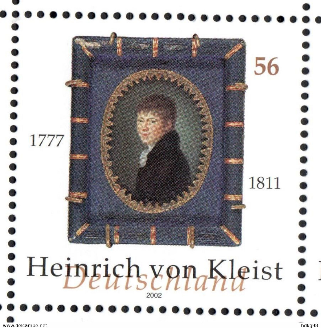 D+ Deutschland 2002 Mi 2283 Mnh Heinrich Von Kleist - Nuevos