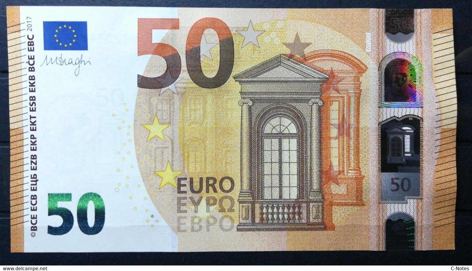 EUROPEAN CENTRAL BANK - GERMANY (WB) W012D2  50 EURO 2017 UNC, Signature Draghi Serie WB2354783031 - 50 Euro