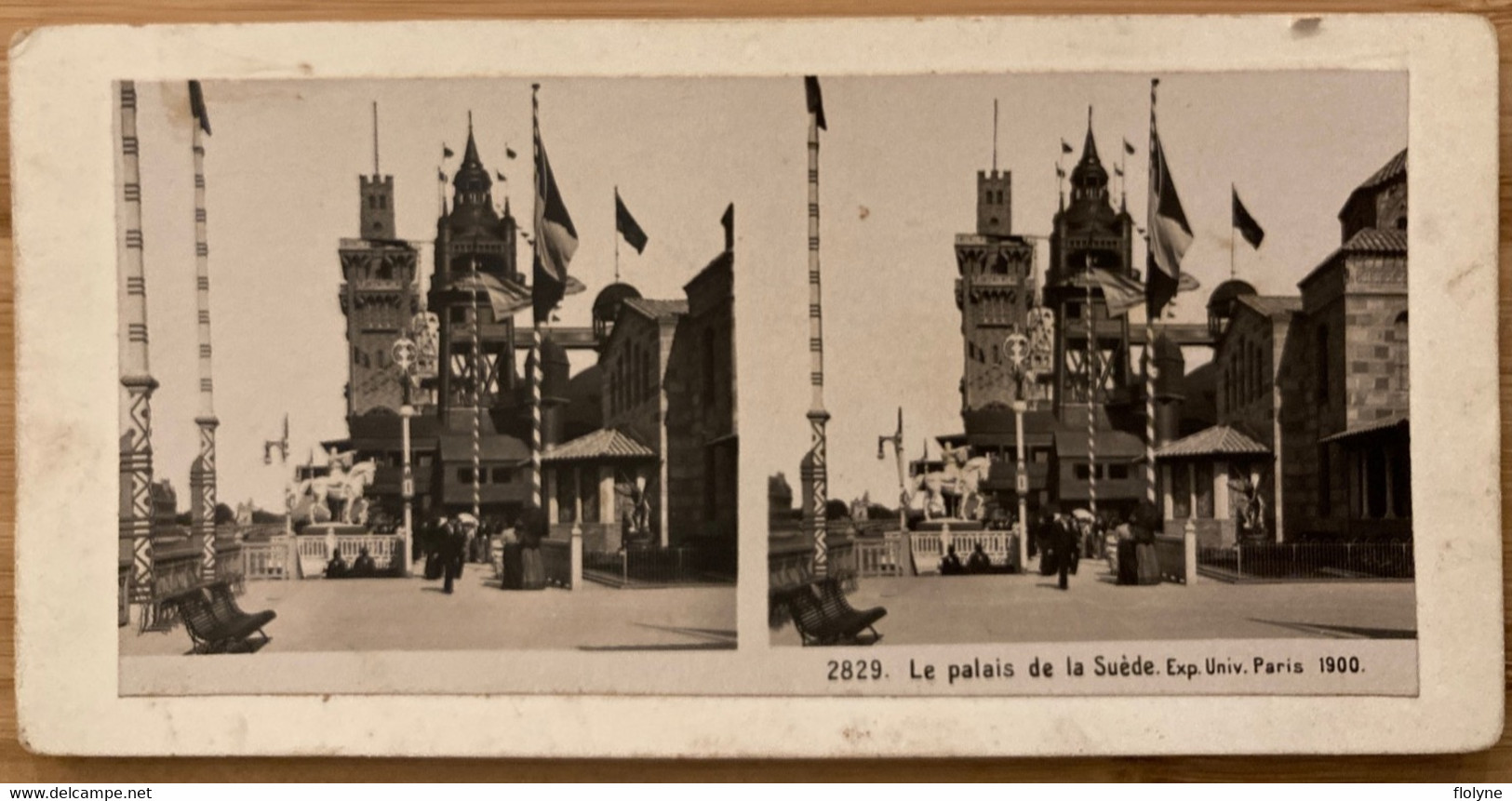 Paris - Photo Ancienne Stéréo - Exposition Universelle De 1900 - Le Palais De La Suède - Exposiciones