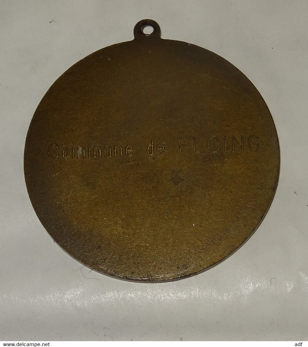 MEDAILLE SAPEURS POMPIERS, POMPIER, COMMUNE DE FLOING, ARDENNES 08 - Feuerwehr