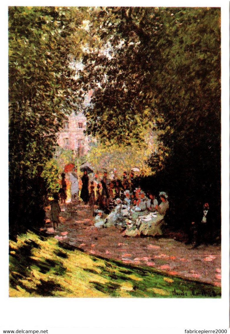 CPM New-York - The Metropolitan Museum Of Art. Parisians In The / Parisiens Au Parc Monceau, De Claude MONET, 1878, TBE - Musées