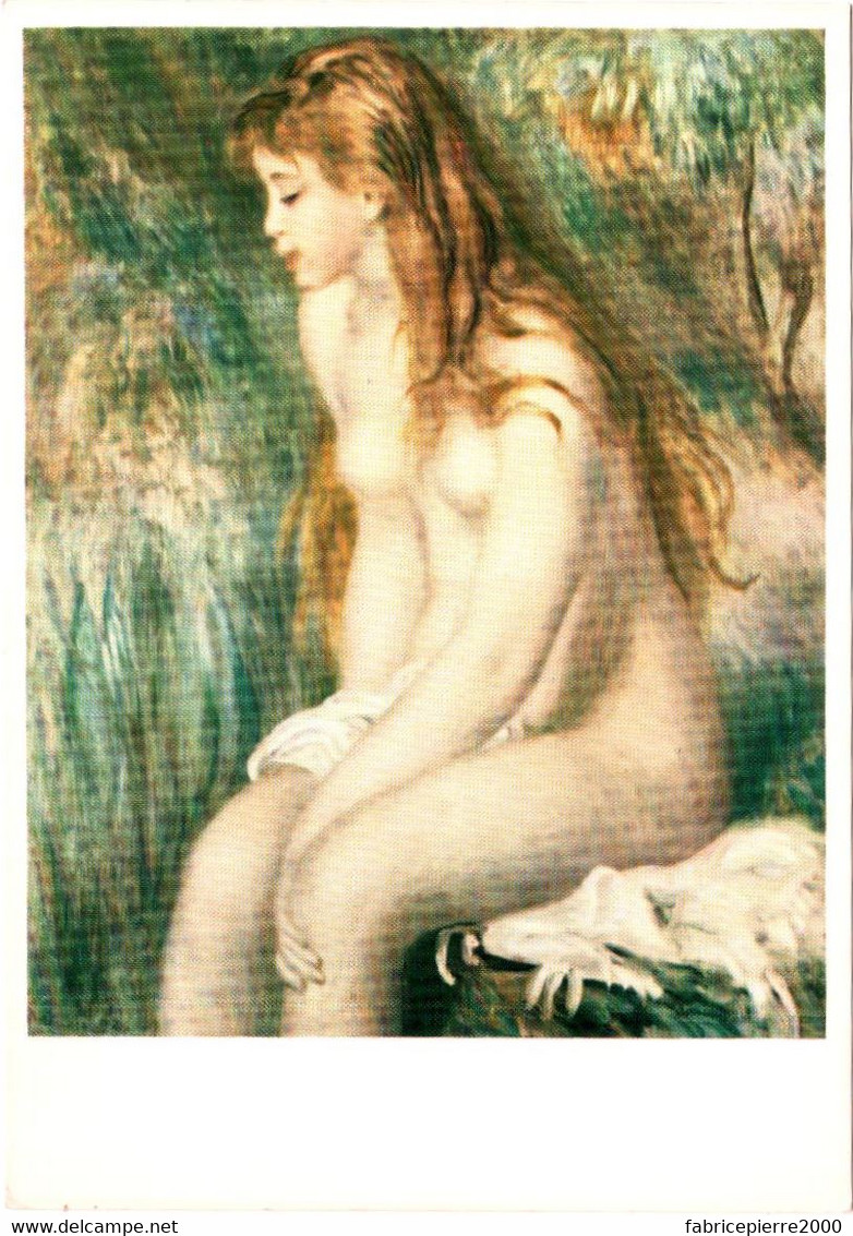 CPM New-York - The Metropolitan Museum Of Art. Young Girl Bathing/Jeune Fille Au Bain D'Auguste RENOIR, TBE Coll. Lehman - Musea