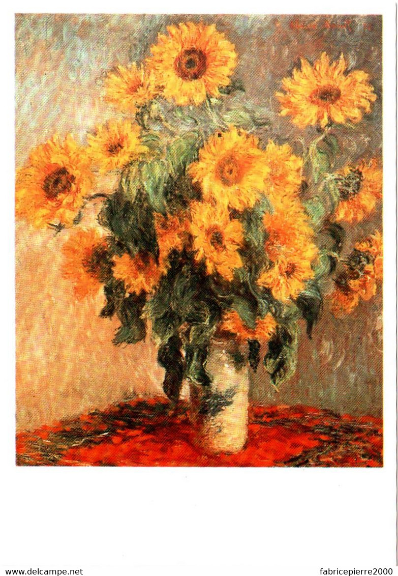 CPM Etats-Unis New-York - The Metropolitan Museum Of Art. Sunflowers / Bouquet De Soleils, De Claude MONET, 1880, TBE - Musées