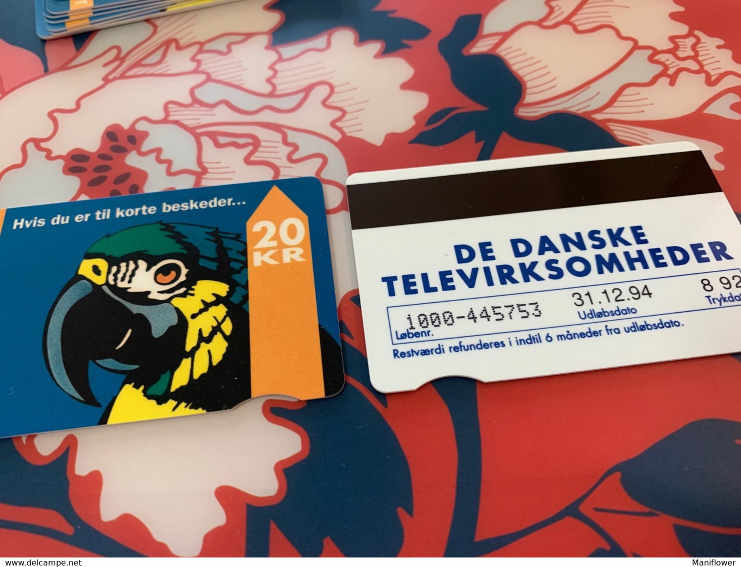 Denmark Telephone Cards Bird Parrot - Landscapes