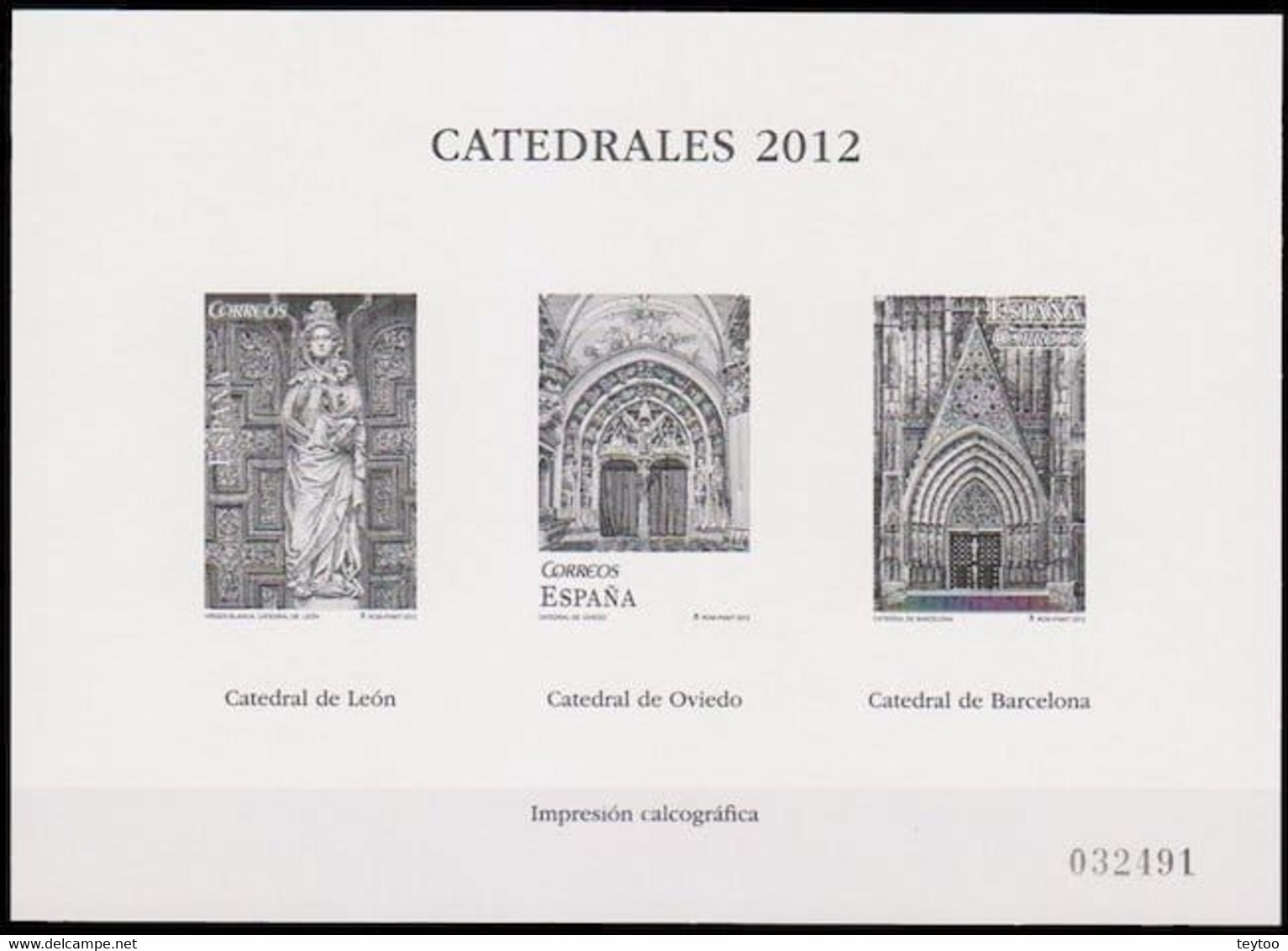 [PE06] España 2012, Prueba Especial. Catedrales 2012 - Proeven & Herdrukken