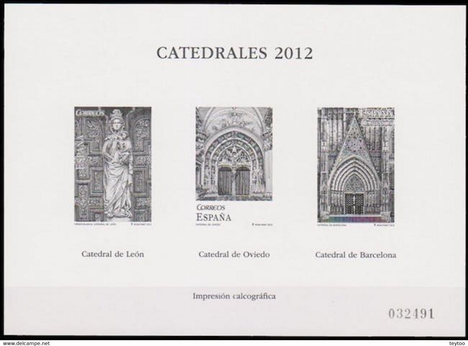 [PE06] España 2012, Prueba Especial. Catedrales 2012 - Prove & Ristampe