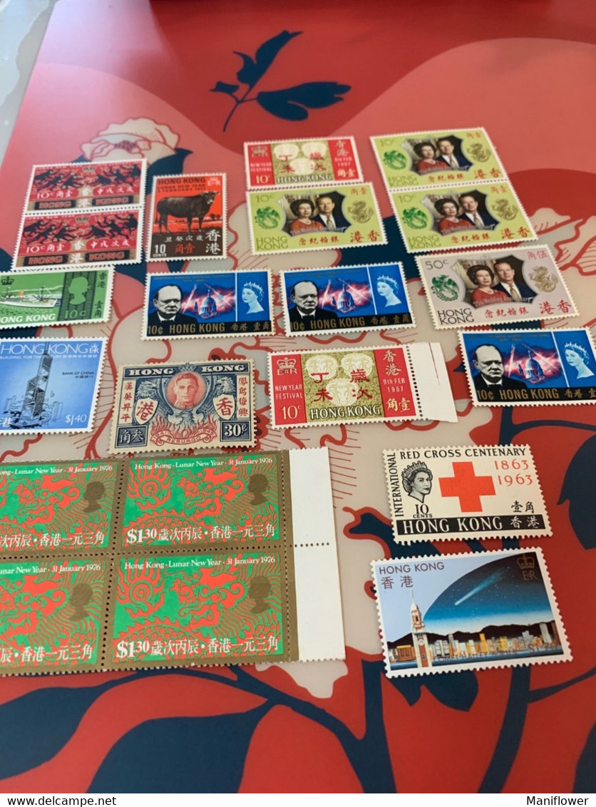 Hong Kong Stamp Mint Lots Some No Gum - Usados