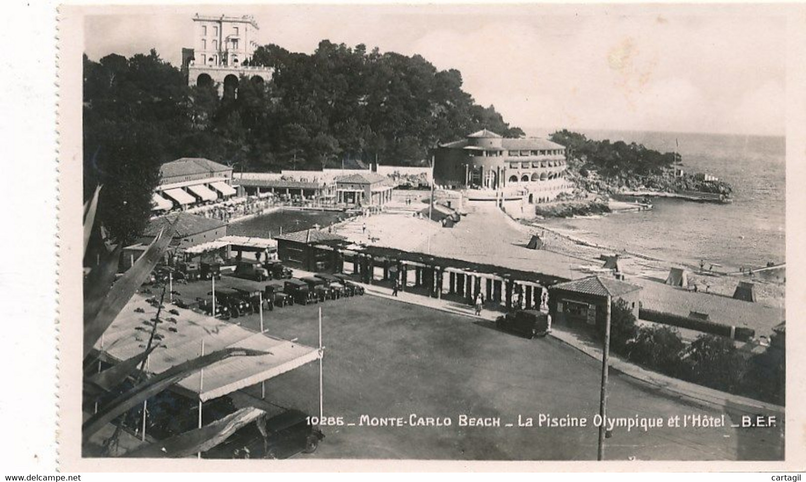 CPA ( Carte Photo)-35925 -Monaco -Monte Carlo--La Piscine Olympique Et L'Hôtel -Envoi Gratuit - Hôtels