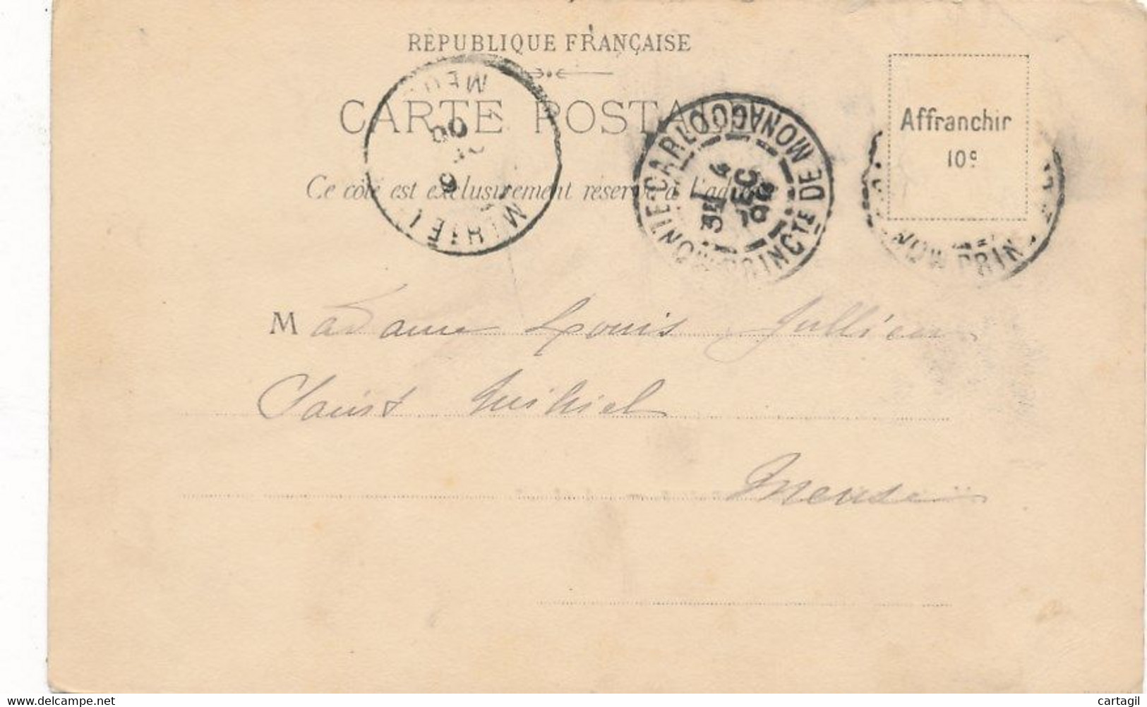 CPA (précurseur 1900)-18075 -Monaco -Monte Carlo--Les Terrasses   -Envoi Gratuit - Terrassen