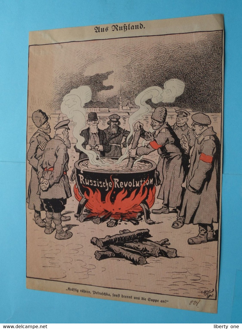 Aus RUSLAND ( Russische Revolution ) Krantenartikel ( Old Article Of News Paper ) Form. A4 ! - Sonstige & Ohne Zuordnung