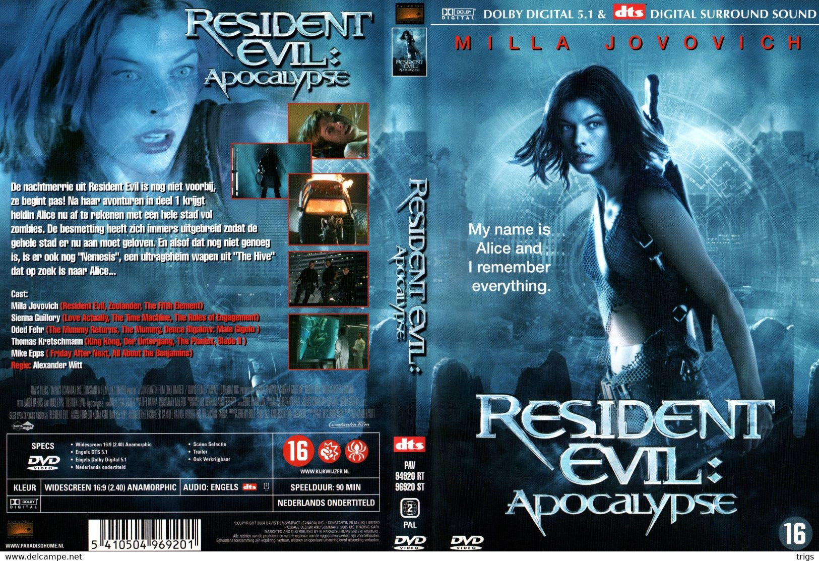 DVD - Resident Evil: Apocalypse - Horreur