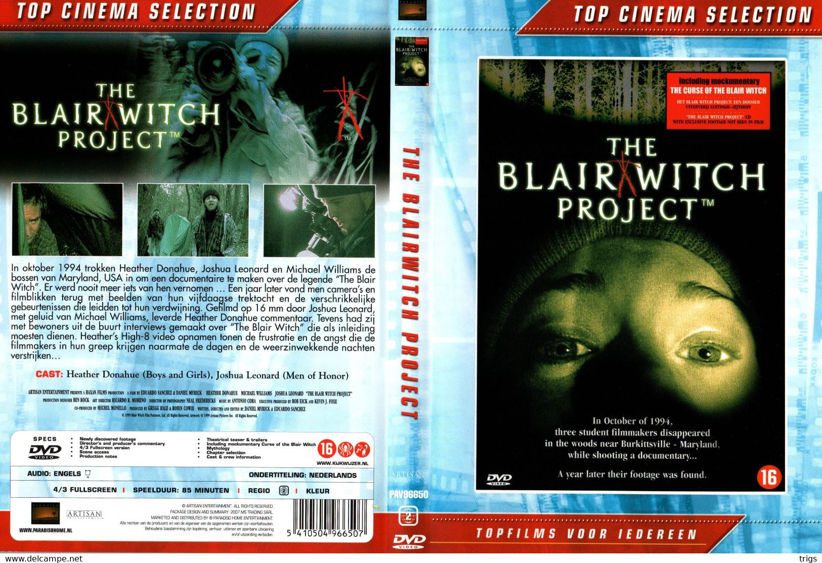 DVD - The Blair Witch Project - Horreur