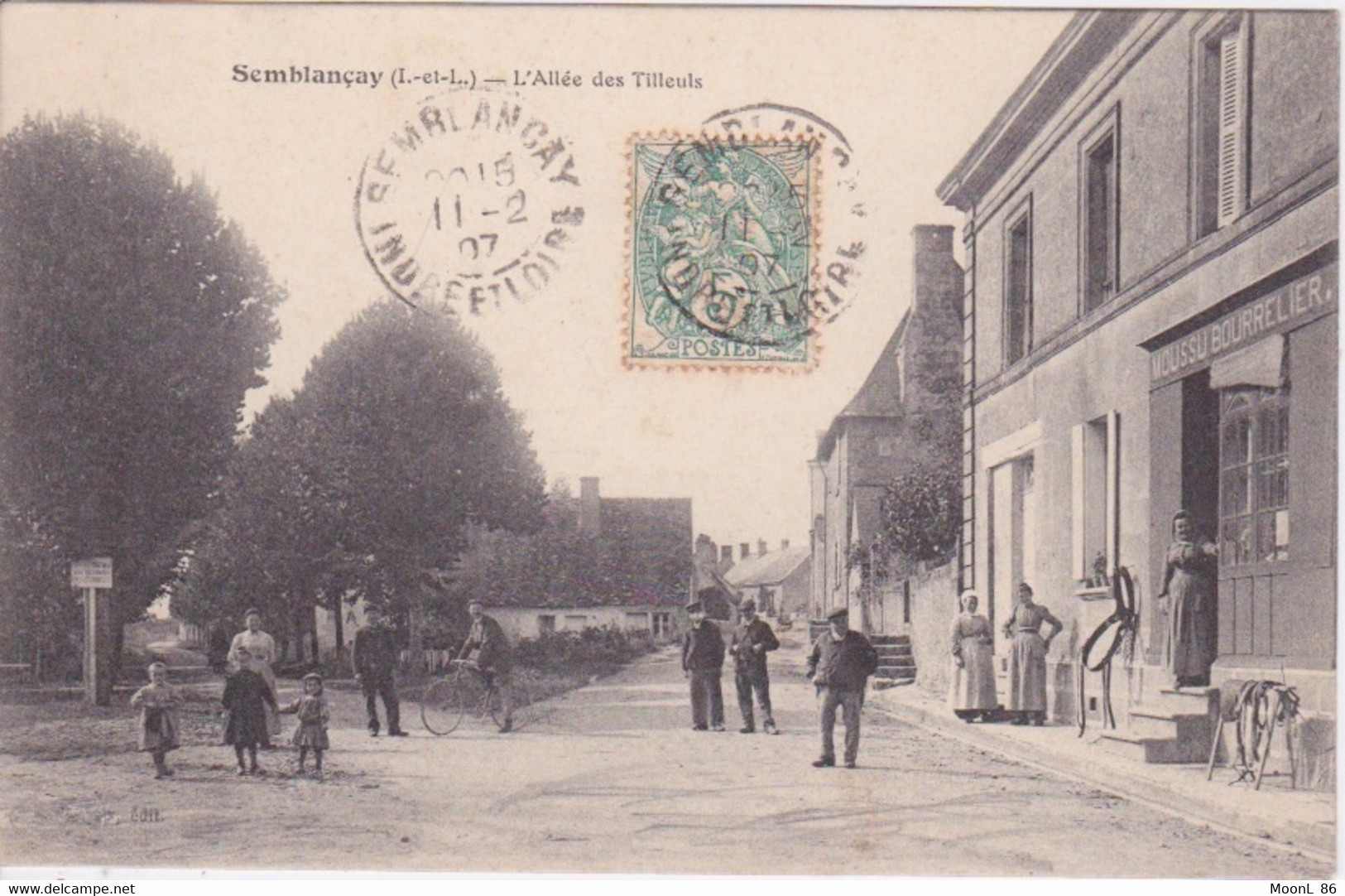 37 - SEMBLANCAY - ALLEE DES TILLEULS _ COMMERCE BOURRELIER MOUSSU - Semblançay