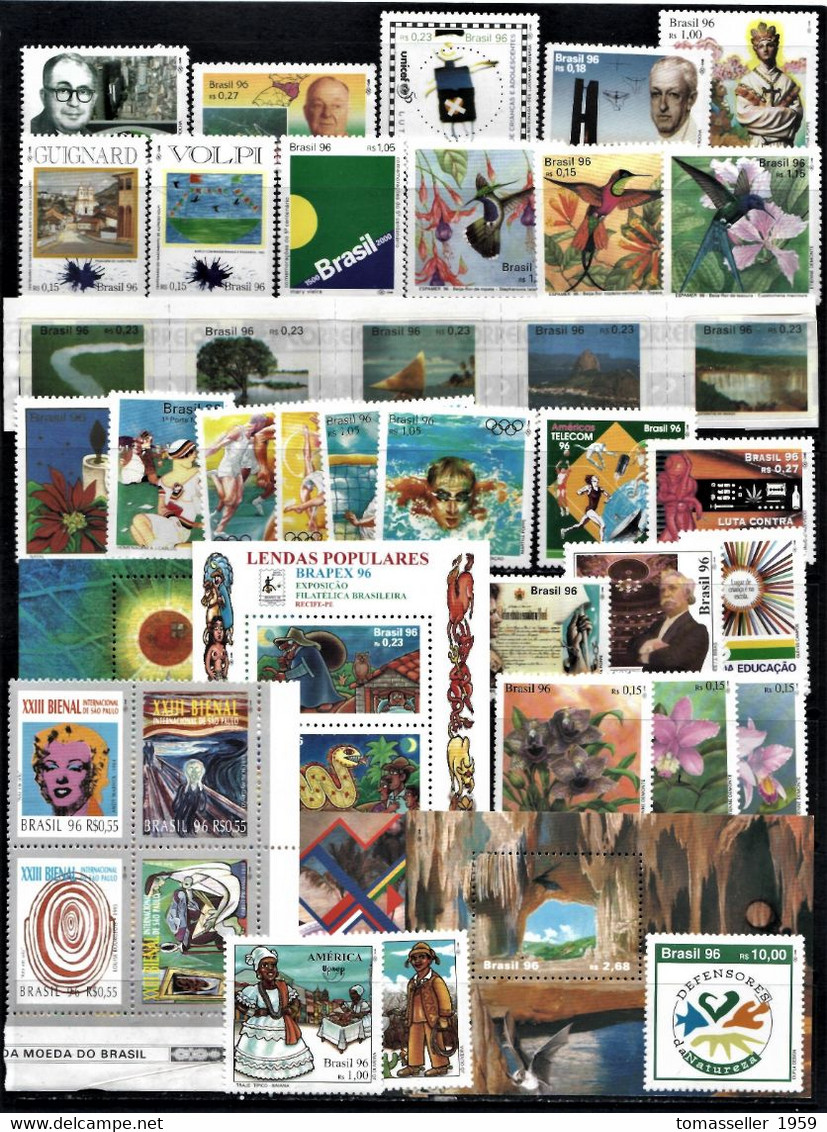 Brazil-13!! Years Sets(1994-2003)+(2005-2007).Almost 340 Issues.MNH - Annate Complete