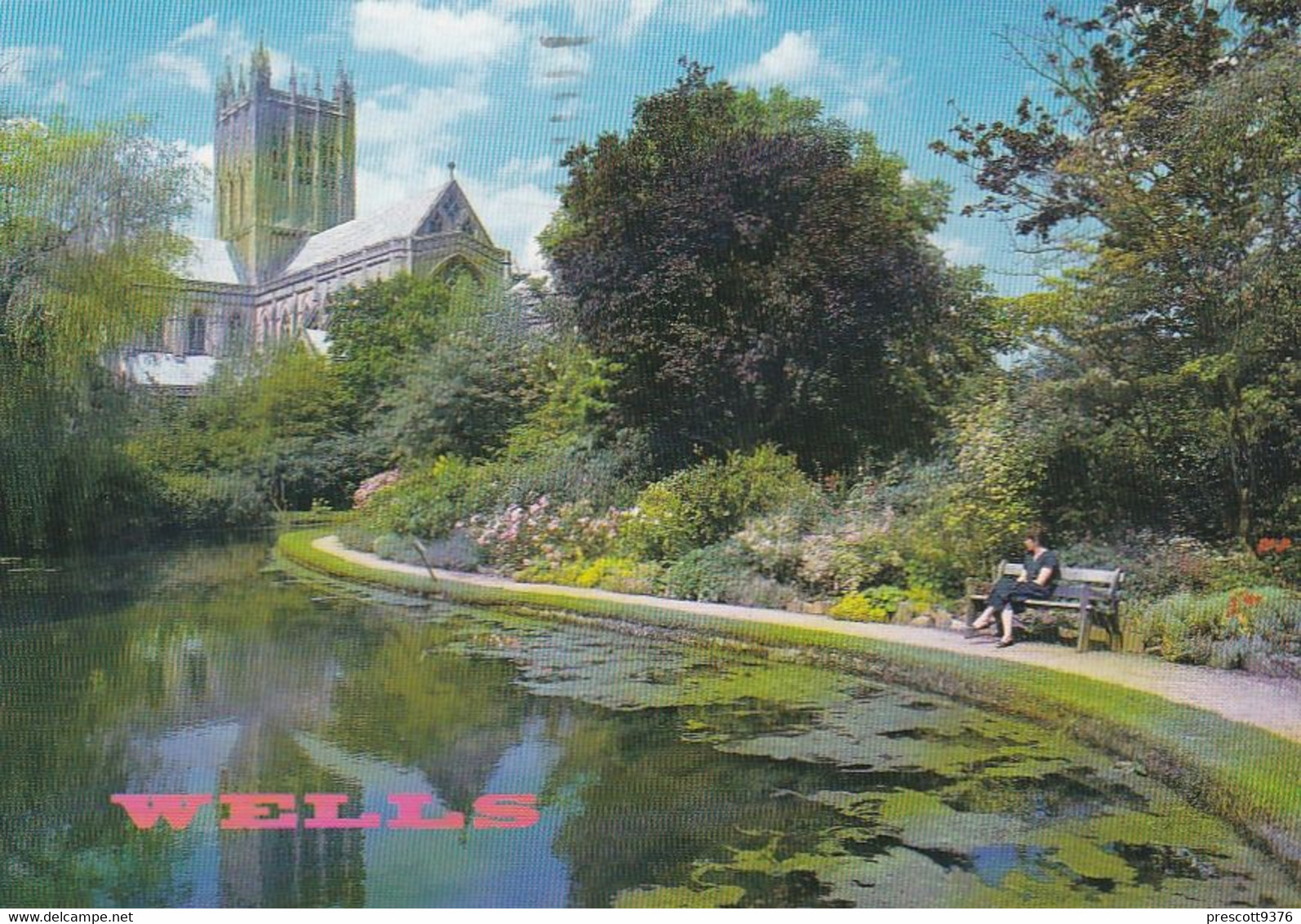 Wells Cathedral - Used Postcard - Somerset - Stamped 1995 - Minehead