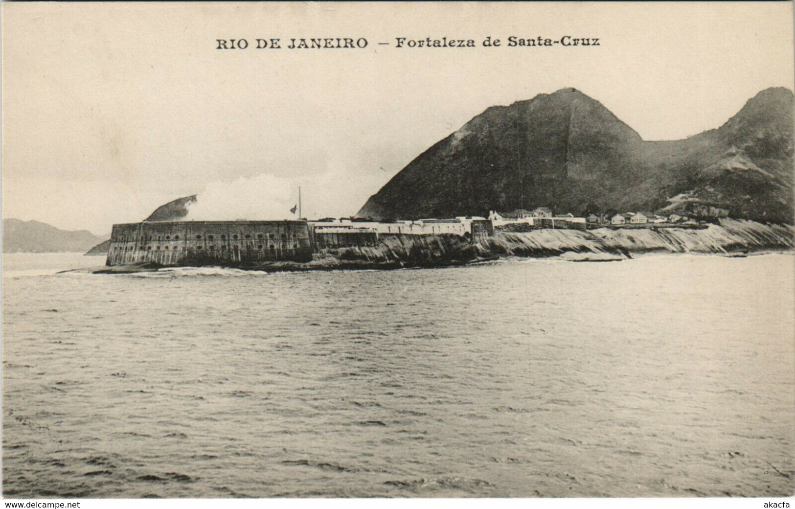 PC BRAZIL, RIO DE JANEIRO, FORTALEZA DE SANTA CRUZ, Vintage Postcard (b36176) - Fortaleza
