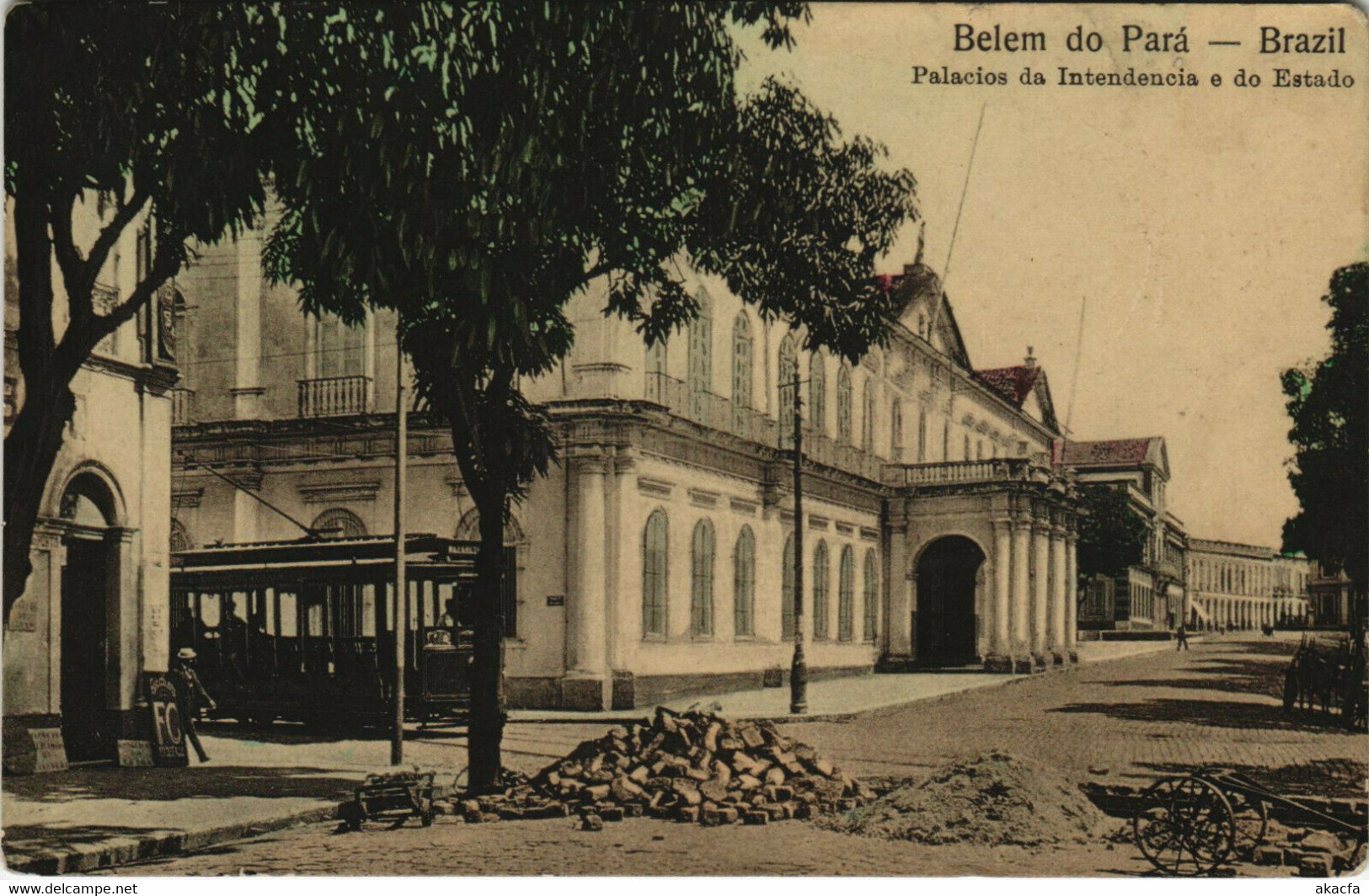 PC BRAZIL, BELEM DO PARÁ, PALACIOS DA INTENDENCIA, Vintage Postcard (b36218) - Belém
