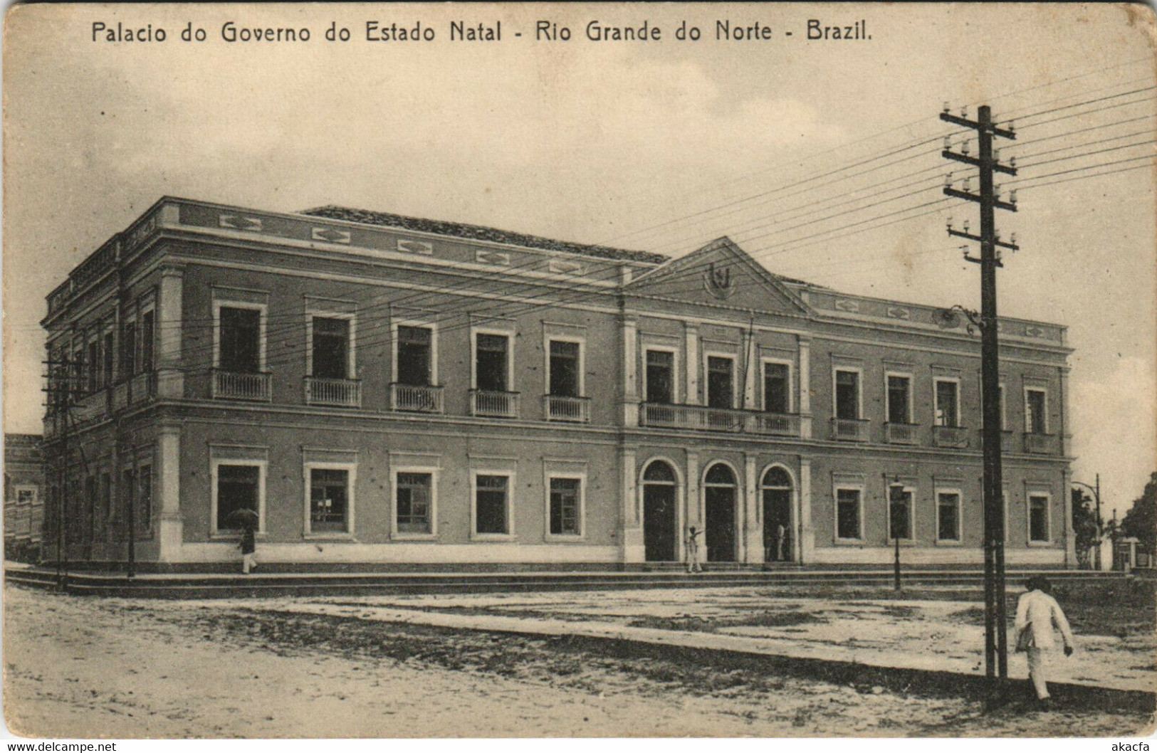 PC BRAZIL, PALACIO DO GOVERNO DO ESTADO NATAL, Vintage Postcard (b36301) - Natal