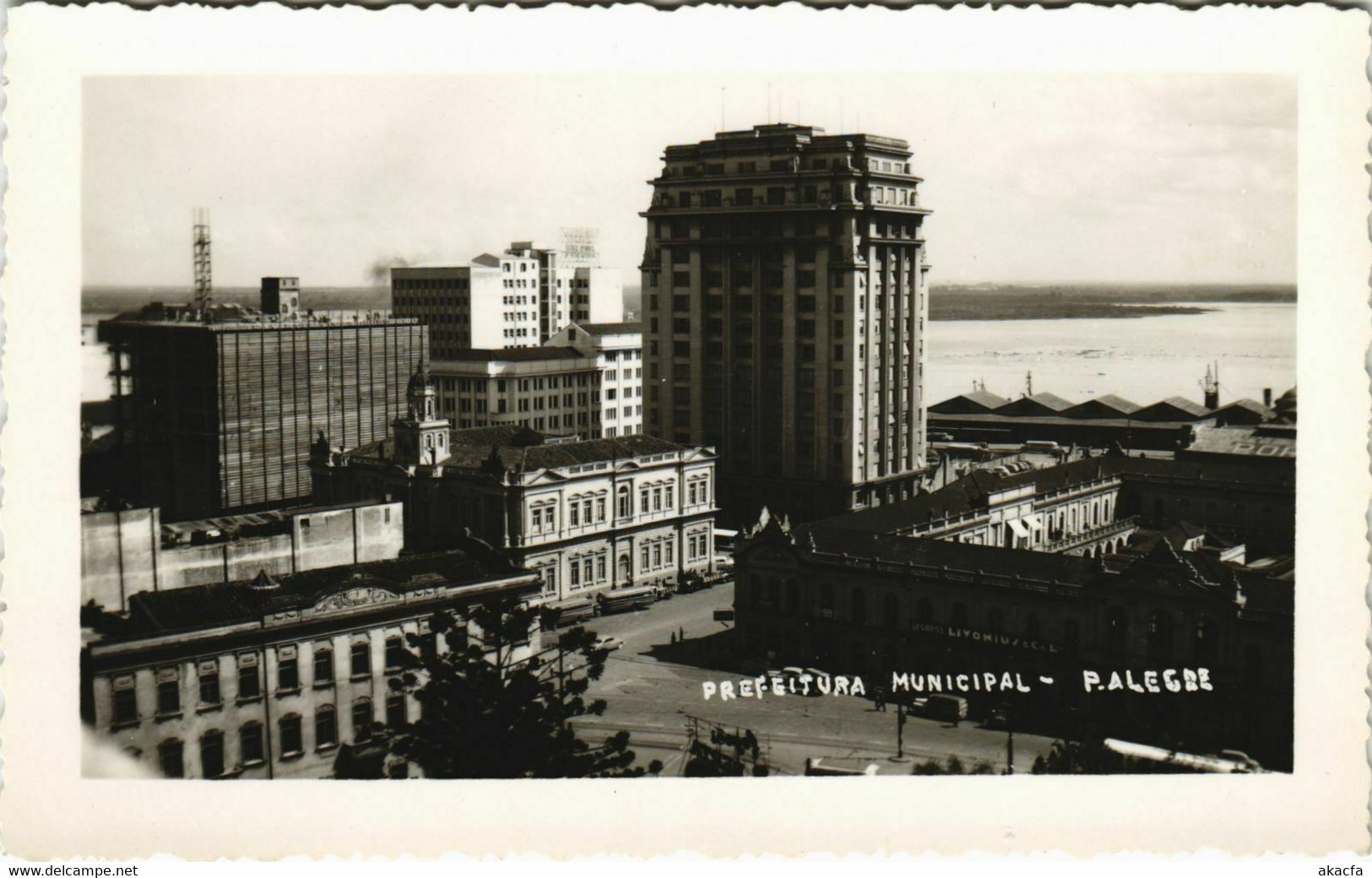 PC BRAZIL, P. ALEGRE, PREFEITURA MUNICIPAL, REAL PHOTO Postcard (b36340) - Porto Alegre