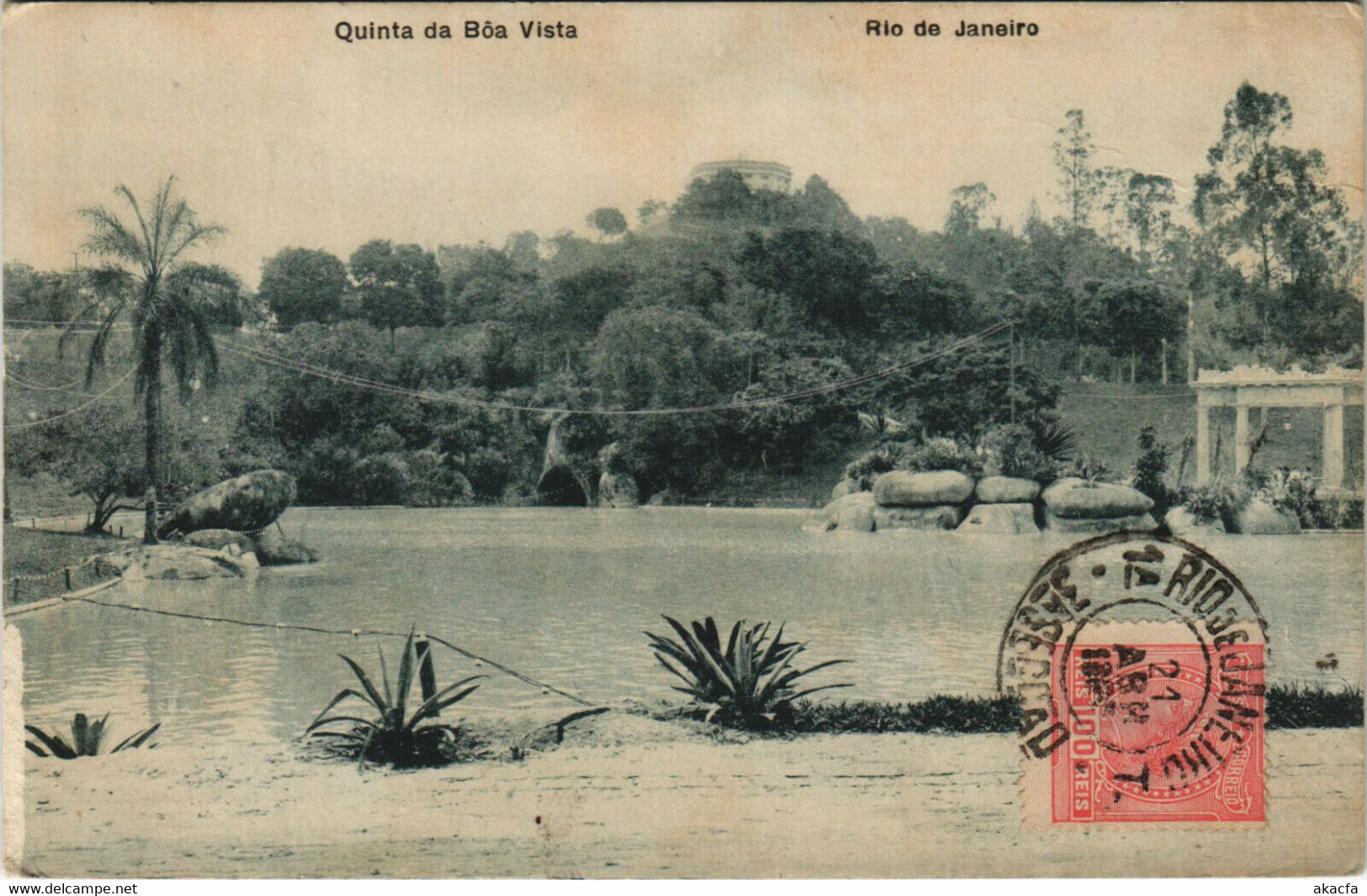 PC BRAZIL, RIO DE JANEIRO, QUINTA DA BOA VISTA, Vintage Postcard (b36396) - Boa Vista