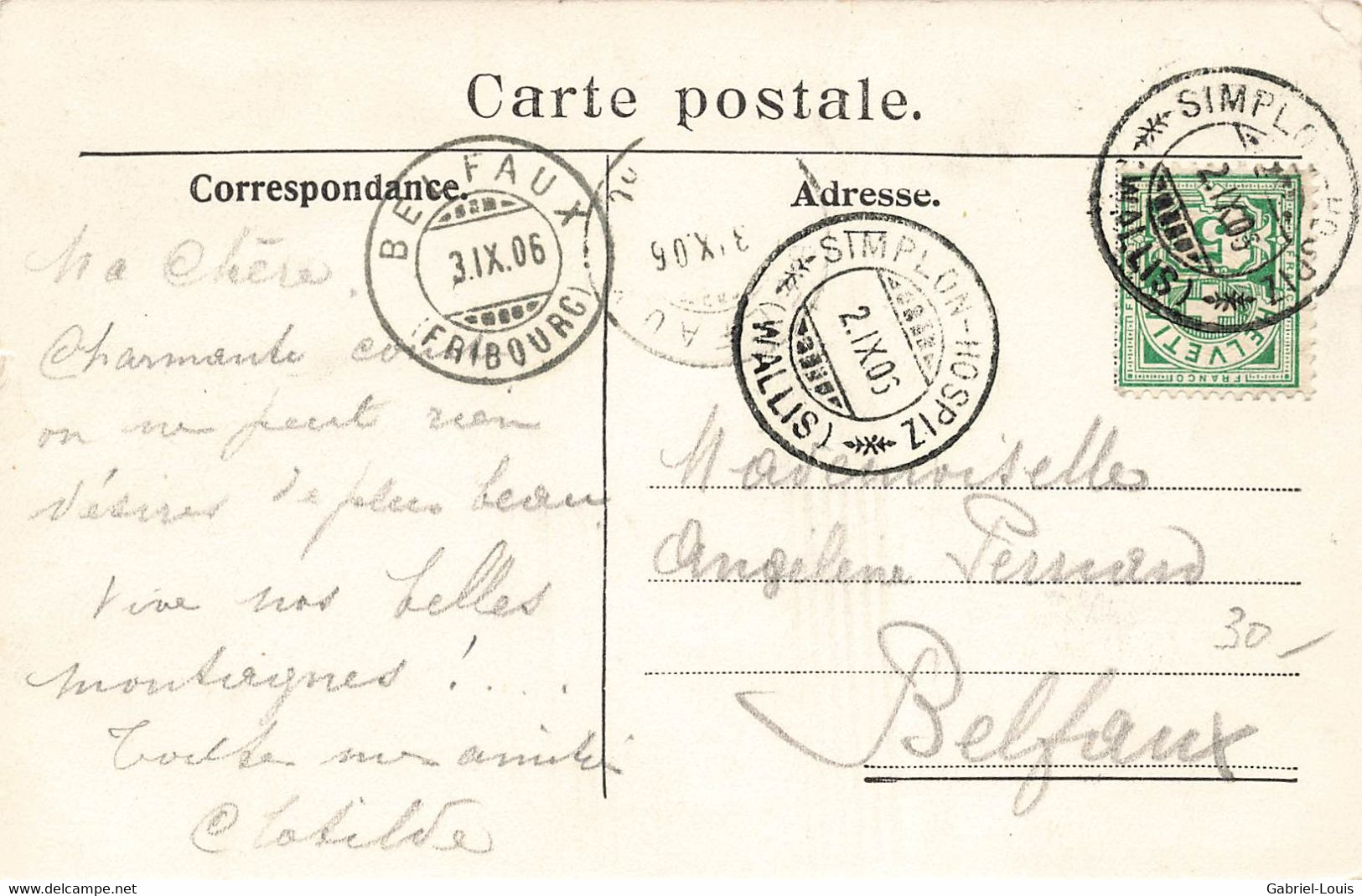 Hospice Du Simplon 1906 - Simplon