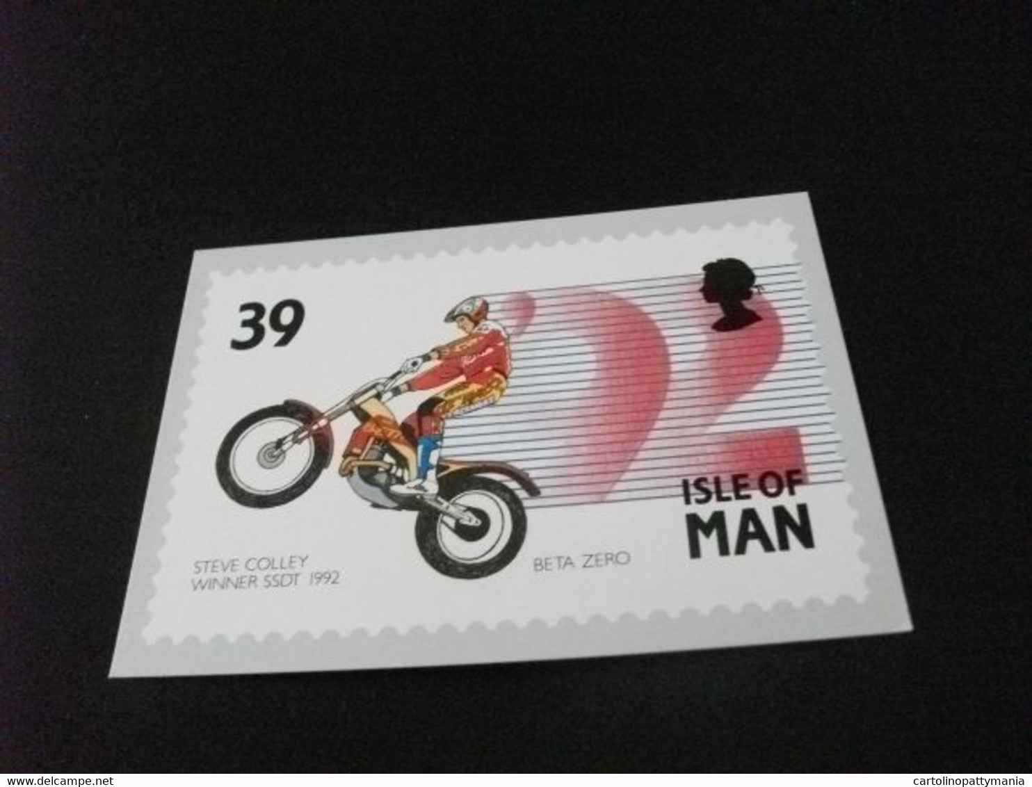 MOTO MOTOCICLETTA  MOTORCYCLING EVENTS ISLE OF MAN STEVE COLLEY WINNER SSDT 1992 - Stamps (pictures)
