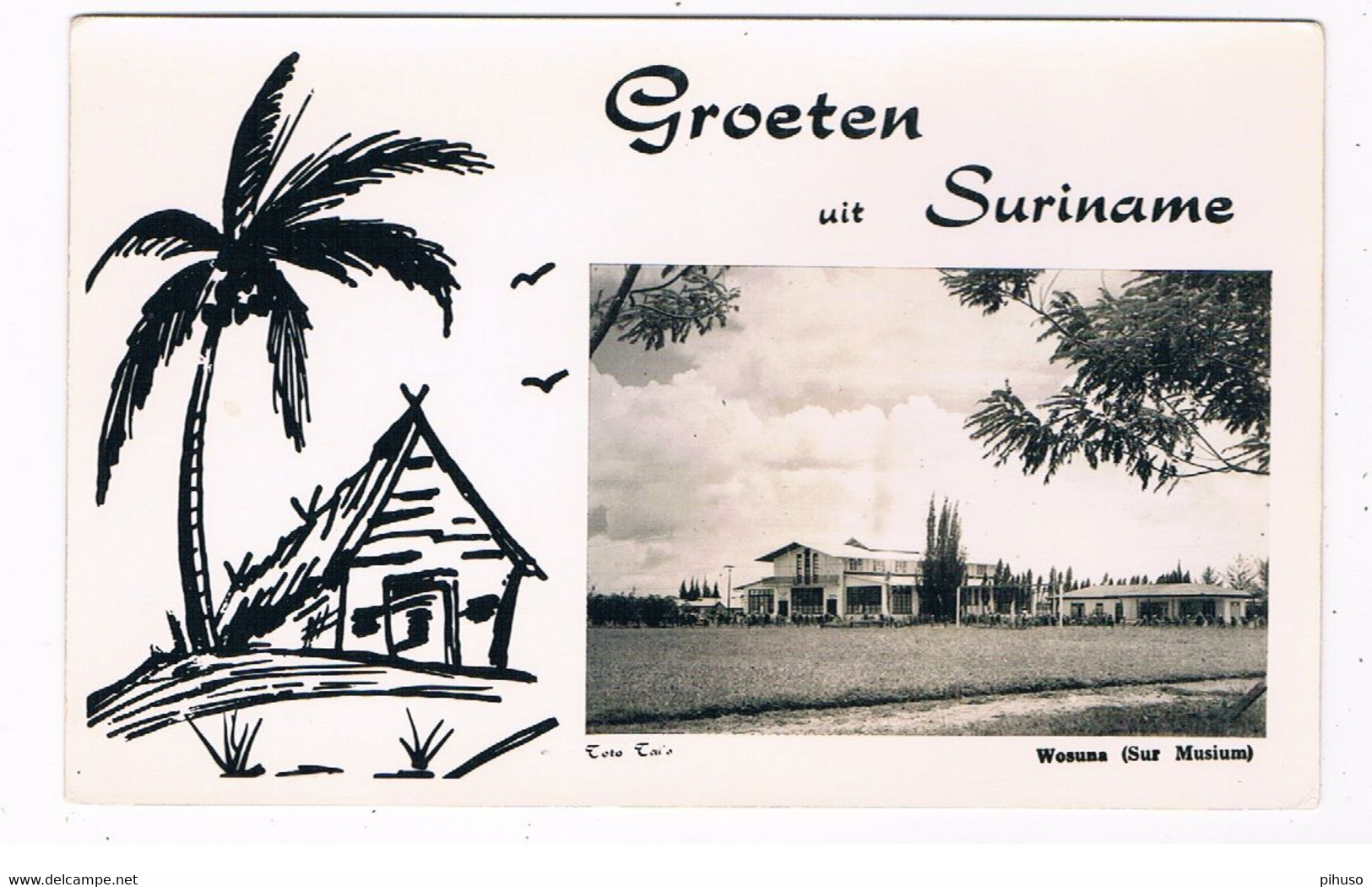 SUR-65  SURINAME : Groeten Uit( Met Wosuna ) - Surinam