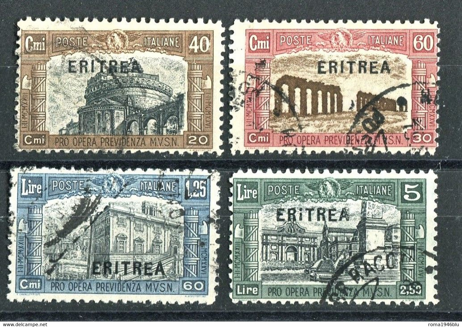 ERITREA 1927 MILIZIA I SERIE CPL. USATA - Eritrea