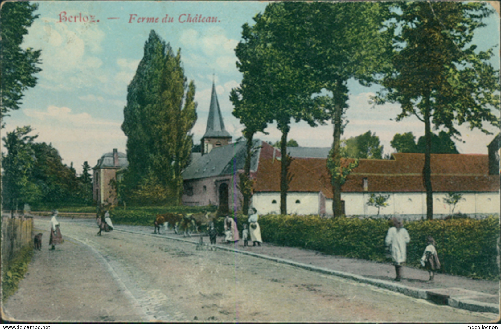 BE BERLOZ / Ferme Du Chateau / CARTE COULEUR ANIMEE - Berloz