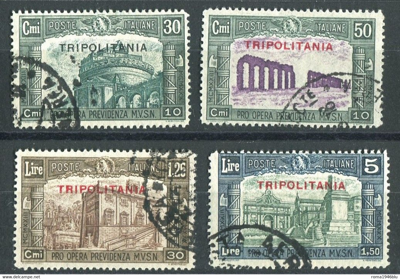 TRIPOLITANIA 1930 MILIZIA III SERIE CPL. USATA - Tripolitaine