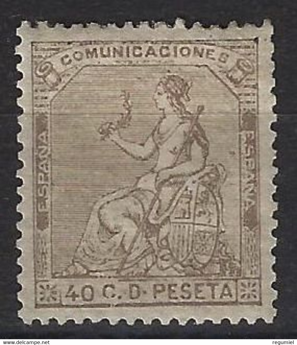 España 0136 * Alegoria. 1873. Sin Dentar. Charnela. Bien Centrado - Nuevos