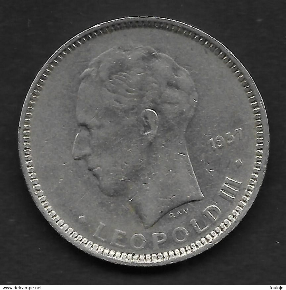 Léoplod III Pièce Belgique De 5 FR 1937 - 5 Francs