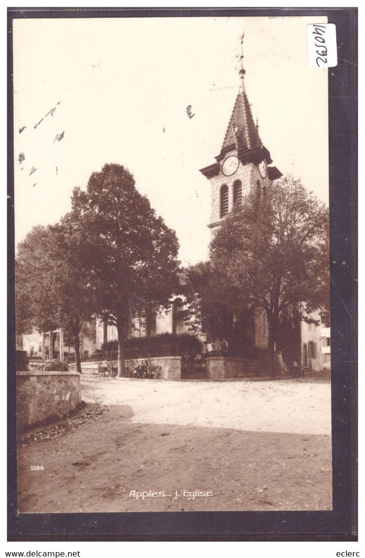 DISTRICT D'AUBONNE - APPLES - L'EGLISE - TB - Apples