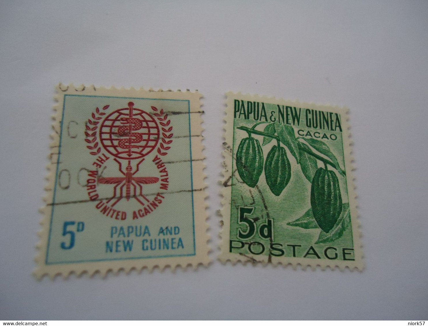 PAPUA  NEW GUINEA USED   STAMPS  MALARIA CACAO - Rapa Nui (Isla De Pascua)