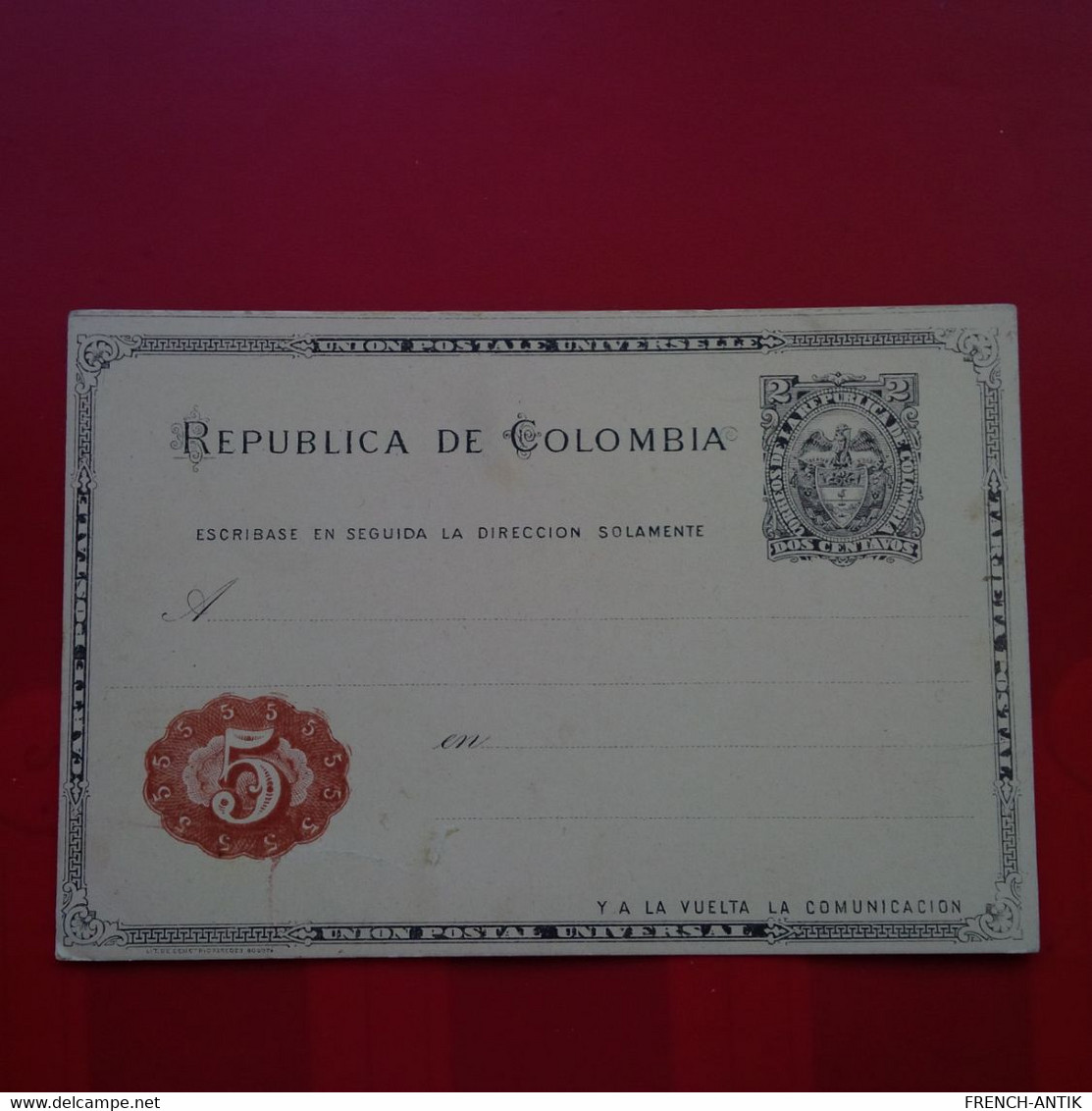 ENTIER REPUBLICA DE COLOMBIA - Kolumbien
