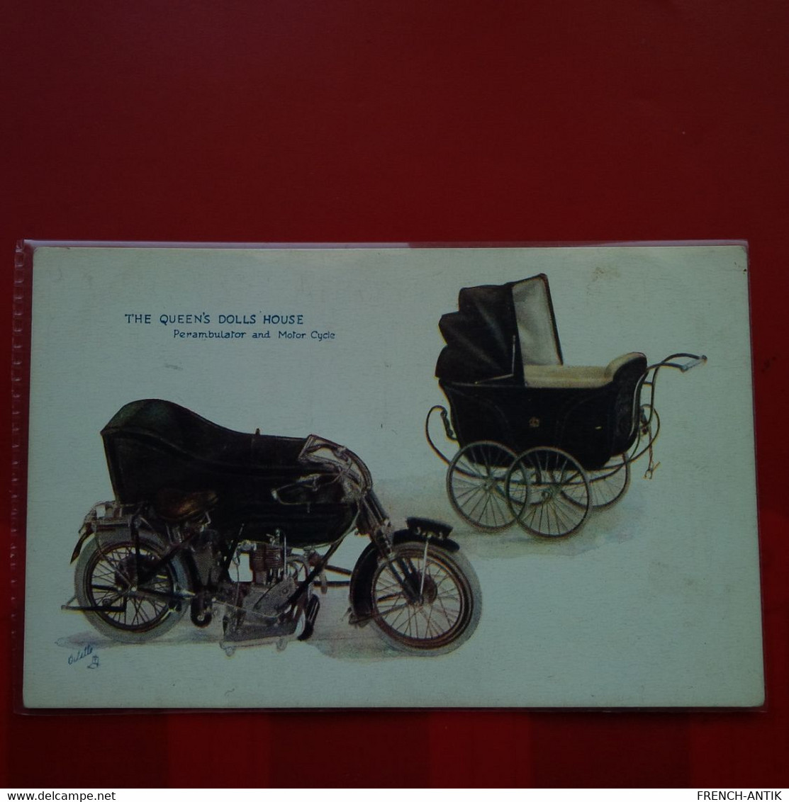 THE QUEEN S DOLLS HOUSE PERAMBULATOR AND MOTOR CYCLE - Motorbikes