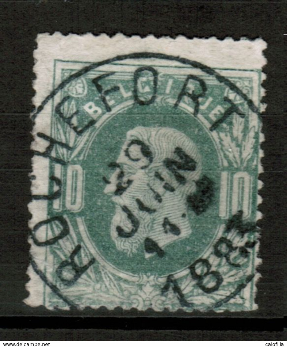 COB 30, Oblitération Centrale ROCHEFORT, Superbe - 1869-1883 Leopold II