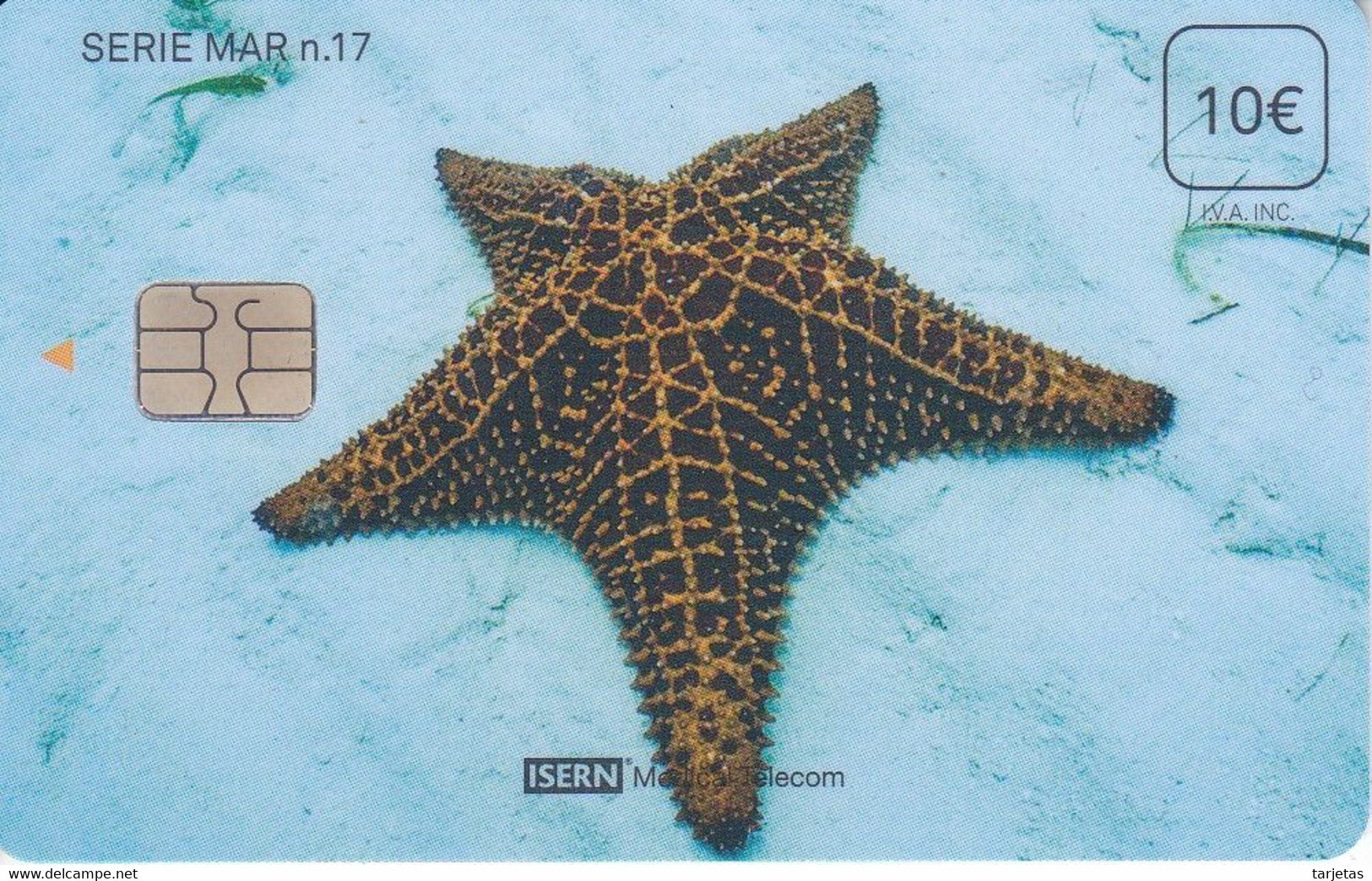 ISN-339 TARJETA DE ESPAÑA DE ISERN DE LA SERIE MAR Nº17 (ESTRELLA-STAR) - Poissons