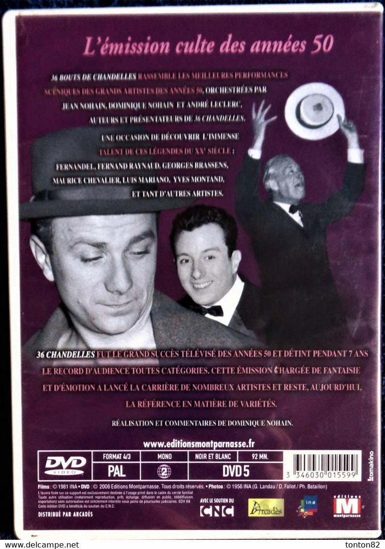 36 Bouts De Chandelles - Jean Nohain - Fernandel - Yves Montand - Georges Brassens - Fernand Raynaud . - TV-Reeksen En Programma's