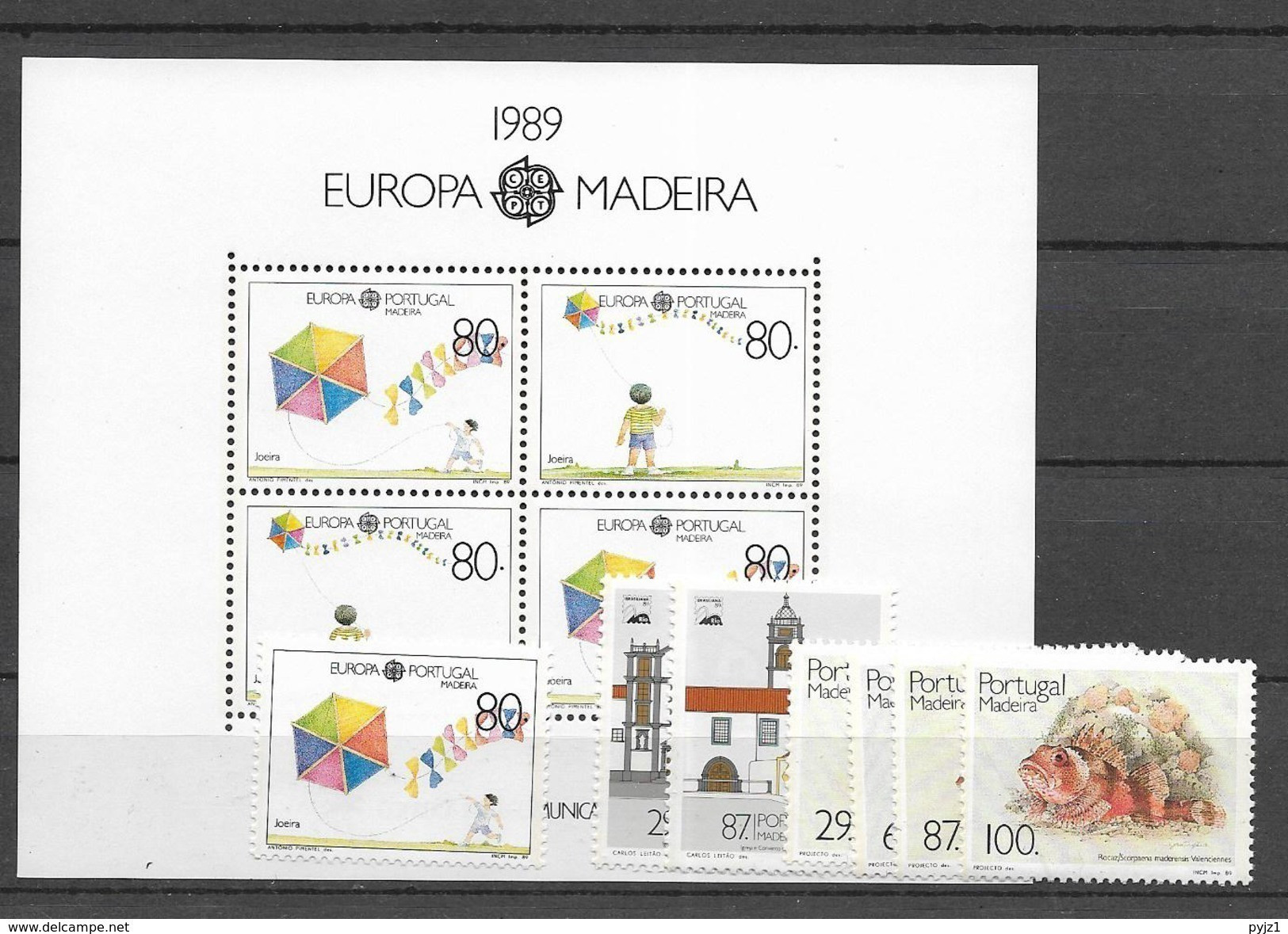 1989 MNH Madeira Year Complete, Postfris - Madeira