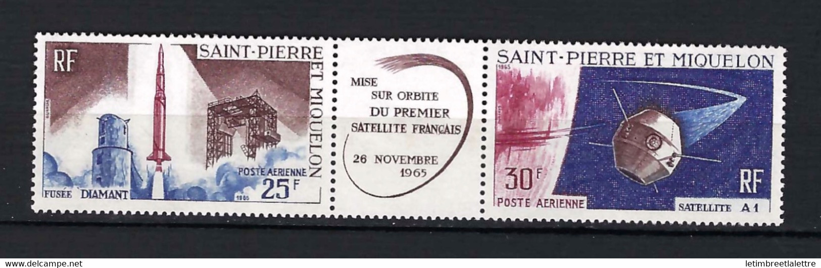 ⭐ Saint Pierre Et Miquelon - Poste Aérienne - YT N° 34 A * - Neuf Avec Charnière - 1966 ⭐ - Nuovi