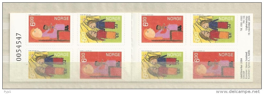 2004  MNH  Booklet, Norge, Norwegen, Norway, Postfris - Booklets